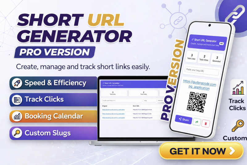 Short URL Generator (Pro Version)