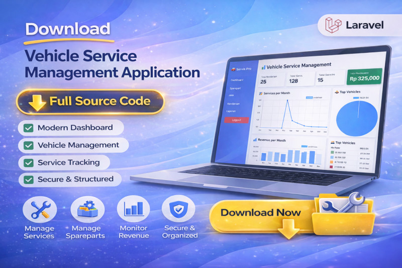 Download Vehicle Service Management Application Source Code