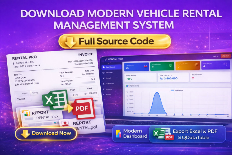 Download Modern Vehicle Rental Management System Source Code