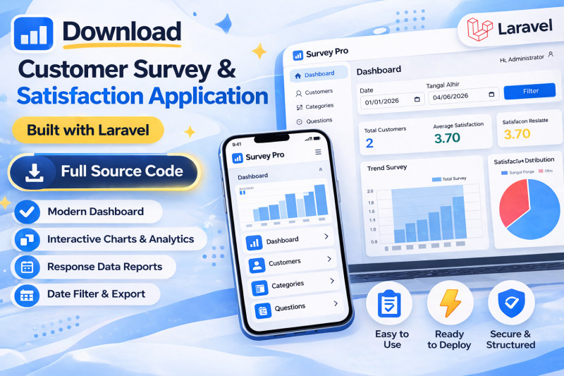 Download Laravel Customer Satisfaction Survey Application Source Code